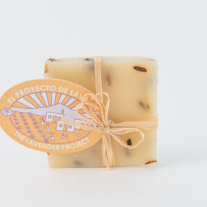 Lavender soap with flower 30 grs.
