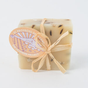 Lavender soap with flower 80 grs.